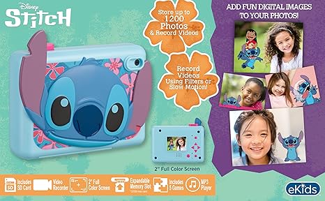 Kiddesigns Digital Camera - Lilo And Stitch KD-SH-533 - Colorland Toys
