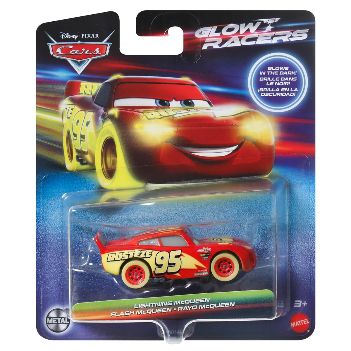 Disney Cars Glow Racers Lighting McQueen HPG77/HPG76