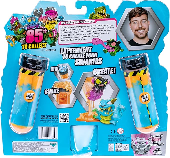 MrBeast Lab Swarms Series-2 Atomic Series Night Fright Panther 12-Pack - Colorland Toys