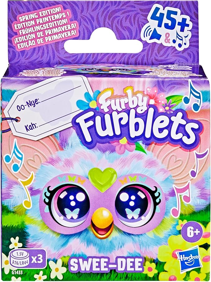 Hasbro Furby Furblets Swee-Dee Spring Mini Plush Toy G1433 - Colorland Toys