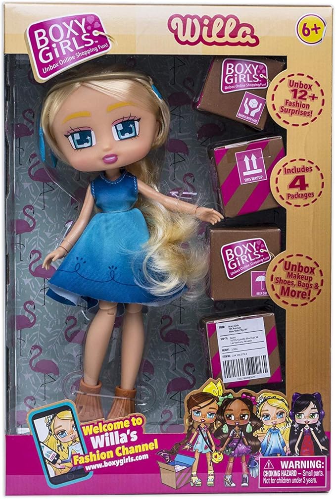 Boxy Girls Willa Doll – Unbox 12+ Fashion Surprises - Colorland Toys