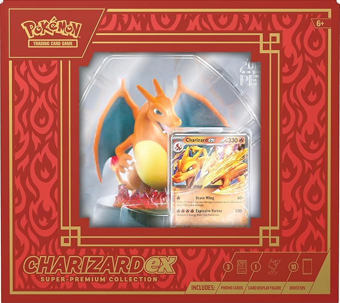 بوكيمون TCG: مجموعة Charizard EX فائقة الجودة