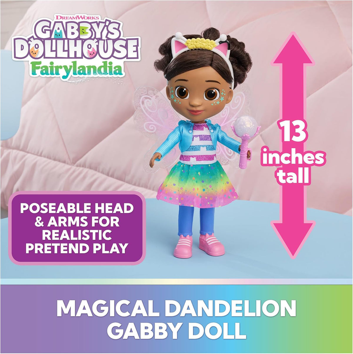 Gabby's Doll House Fairyriffic Dandelion Magic Gabby Doll 6076266 — image 2
