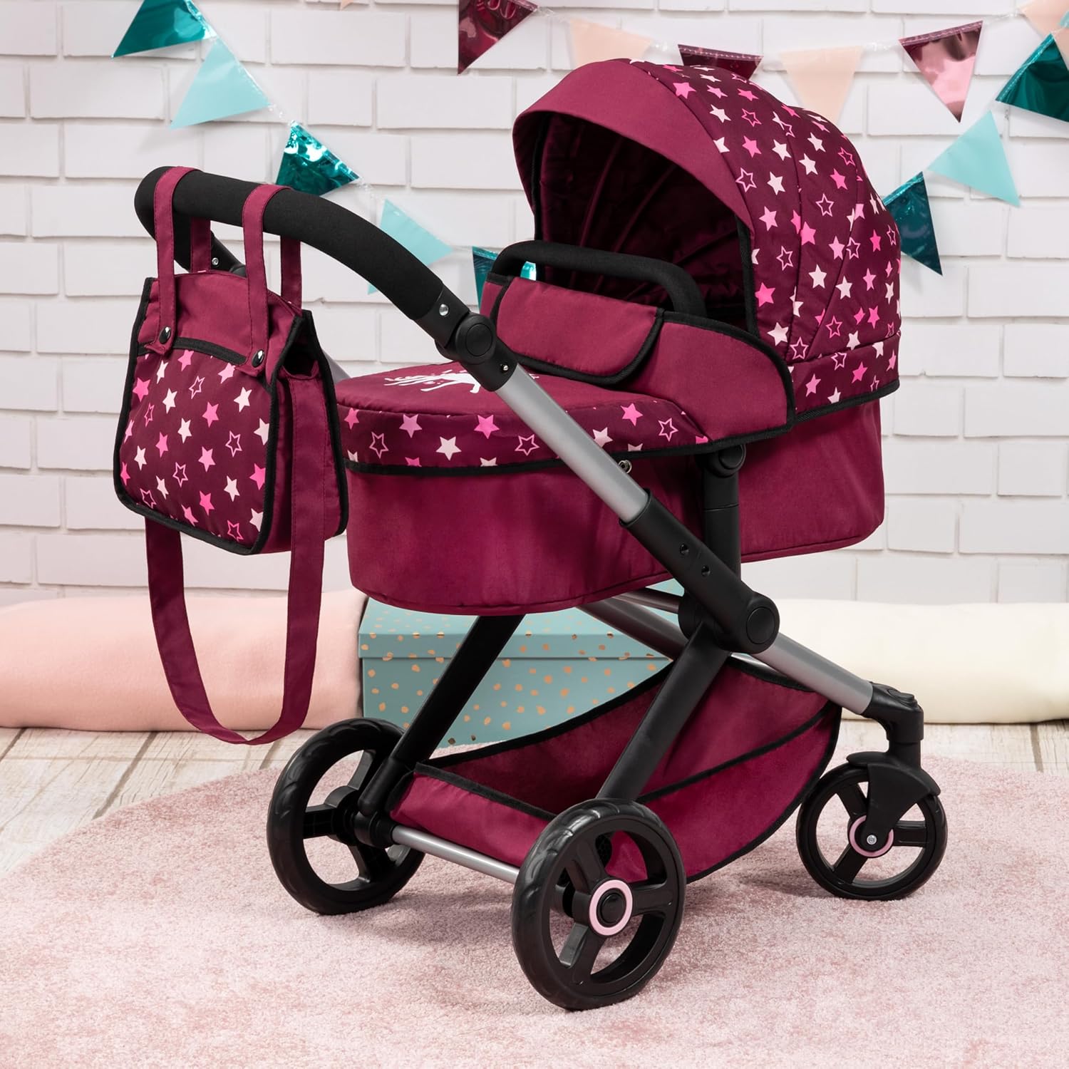 Dolls Pram Xeo 17023AA - Colorland Toys