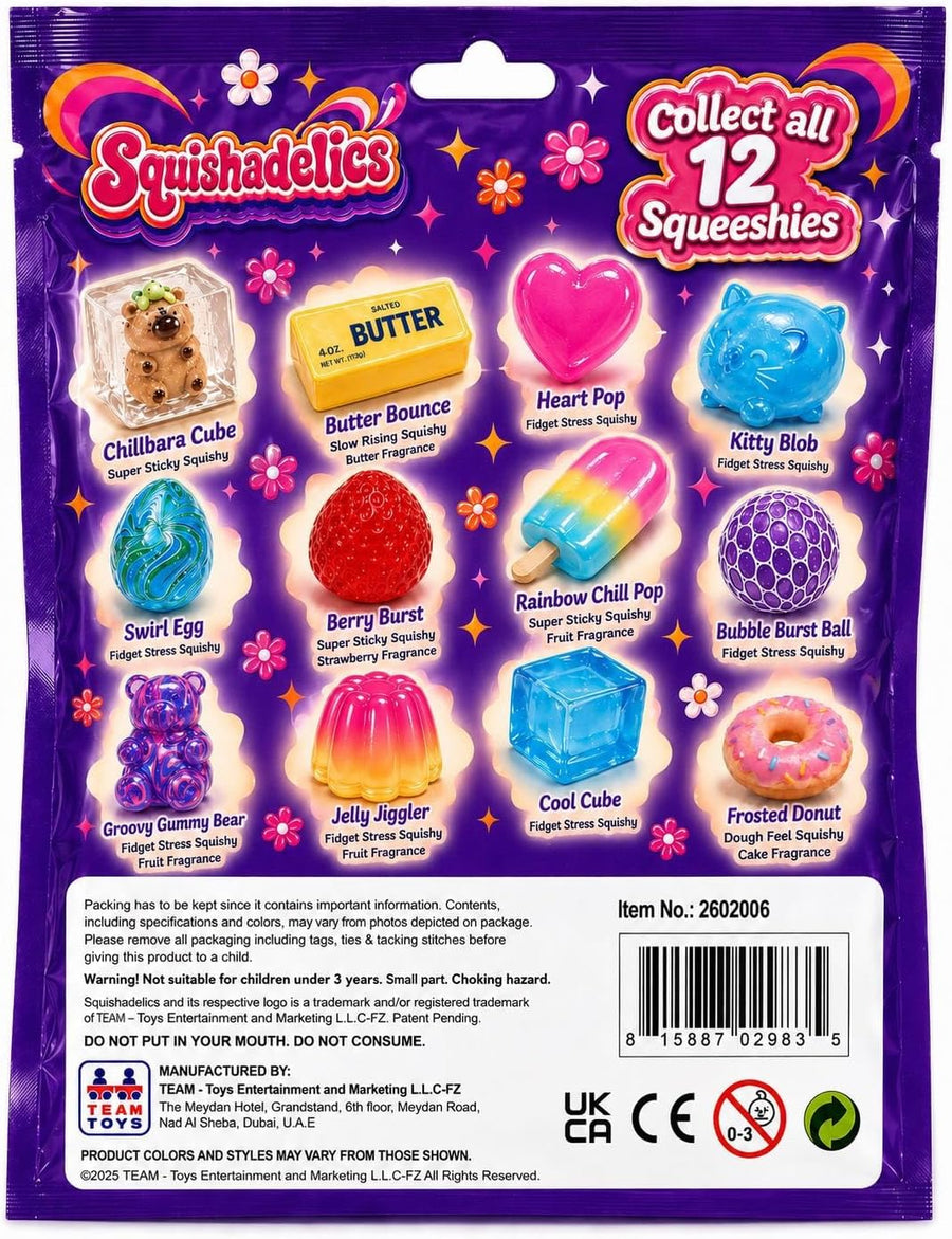 Squishadelics S1, Surprise Squishy, Styles & Colors May Vary — image 2