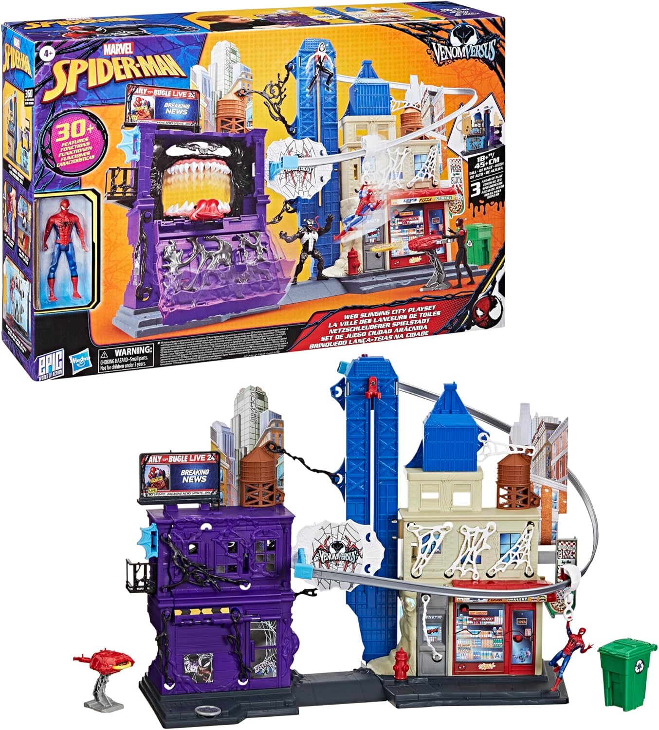 Spiderman 4-In Venomversus Web City G0737 - Colorland Toys