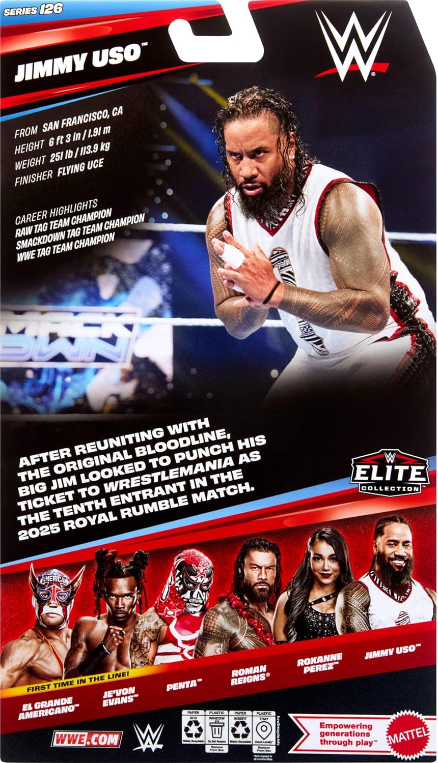 WWE Elite Jimmy Uso JHT90/GDF60 — image 7