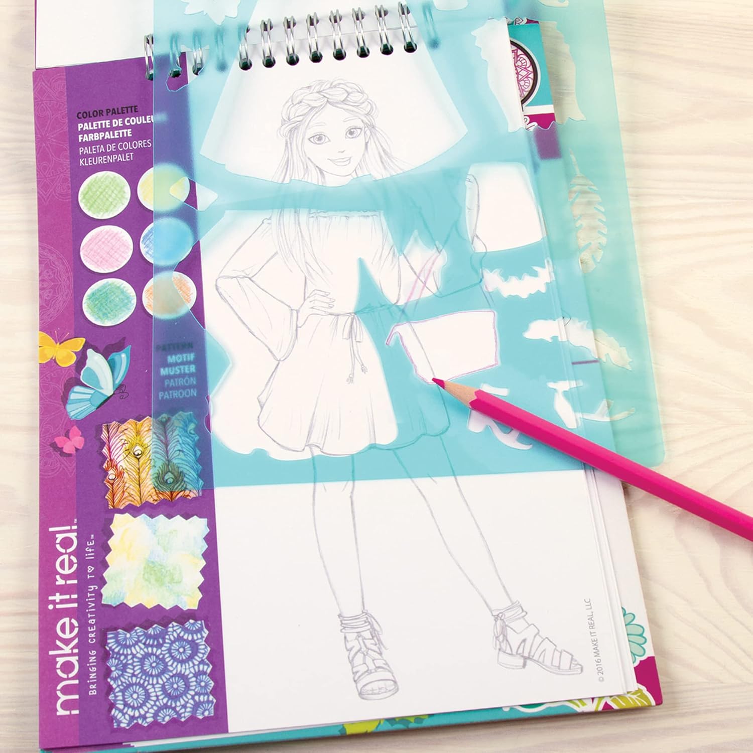 Make It Real Fashion Design Sketchbook Blooming Creativity 3202