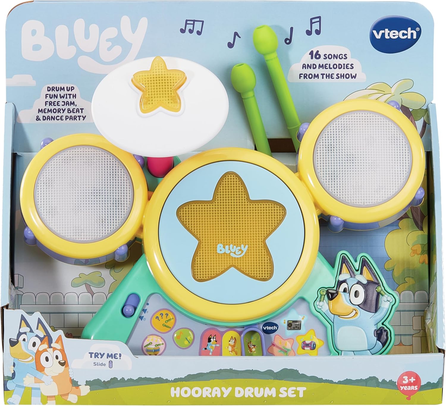 VTECH Bluey Hooray Drum Set VT80-573400 - Colorland Toys
