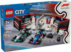 LEGO F1 Garage & Mercedes-AMG & Alpine Cars 60444 - Colorland Toys