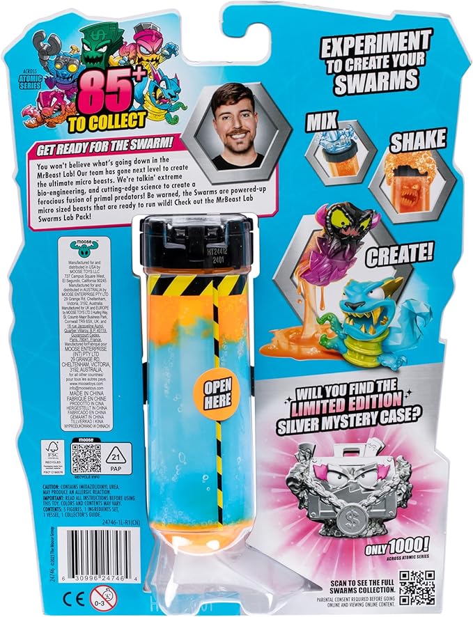 MrBeast Lab Swarms Atomic Series Mystery Figure 5-Pack 24746 - Colorland Toys
