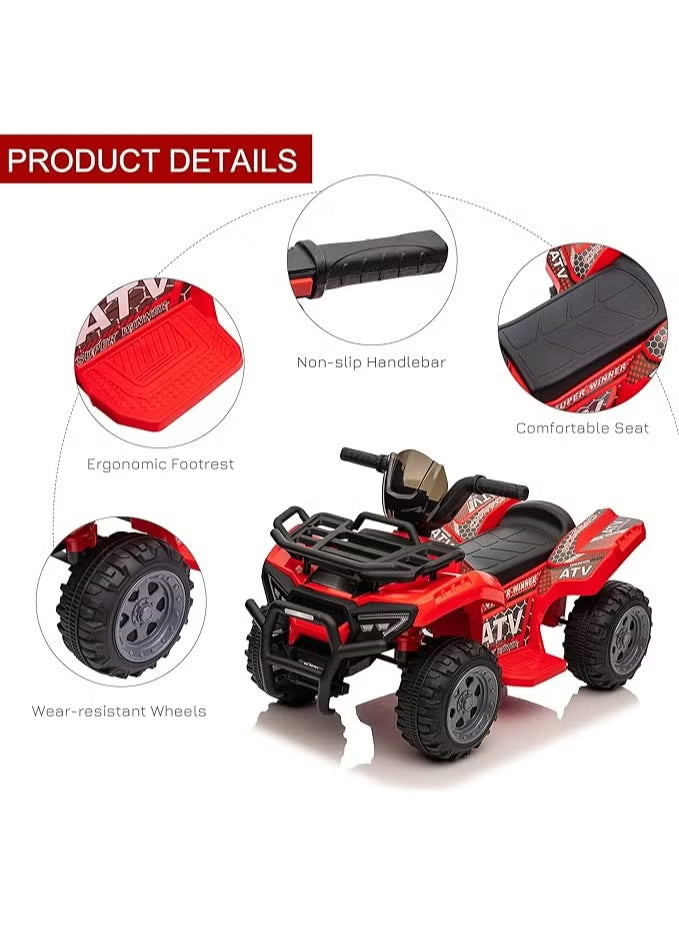 Kids Quad Bike Red 6V JC913