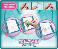 Lisciani Gabby's Dollhouse Sketchbook A-Meow-Mazing Waterbook 13003 - Colorland Toys