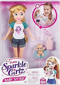 Sparkle Girlz Baby Sitter Doll Playset 10064