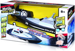 Maisto Tech Remote Control Police Boat 13.4 Inches Long Range 30 Meter 2.4GHz - Colorland Toys