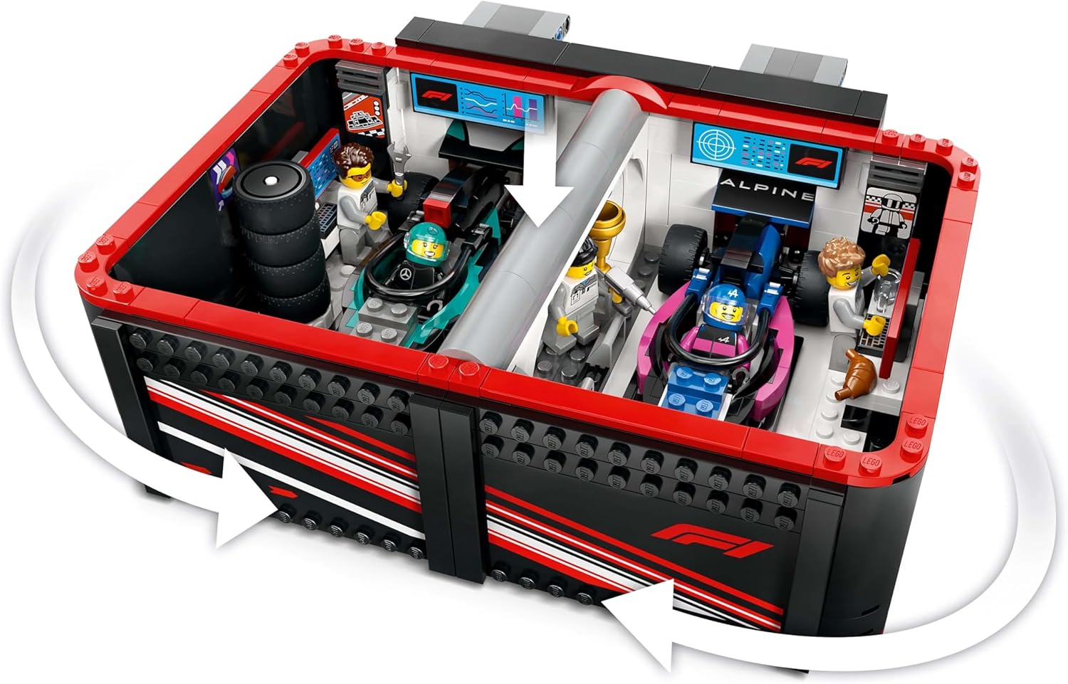 LEGO F1 Garage & Mercedes-AMG & Alpine Cars 60444 - Colorland Toys