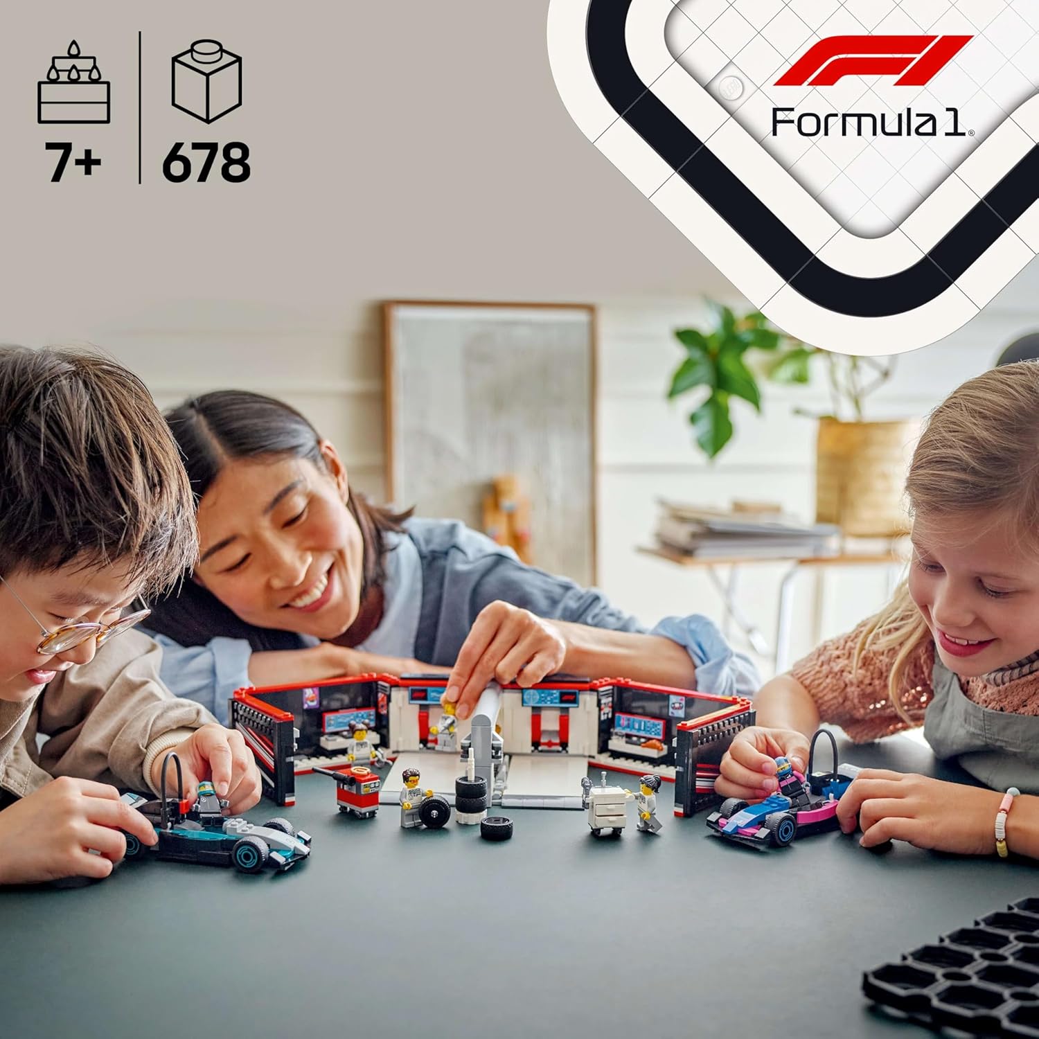 LEGO F1 Garage & Mercedes-AMG & Alpine Cars 60444 - Colorland Toys