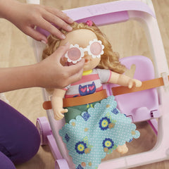 Hasbro Littles By Baby Alive Push And Kick Stroller Little Ana E6703 - Colorland Toys