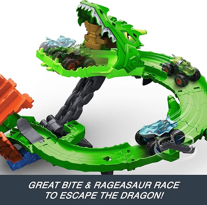 Hot Wheels Monster Trucks Dragon Destruction JFR06
