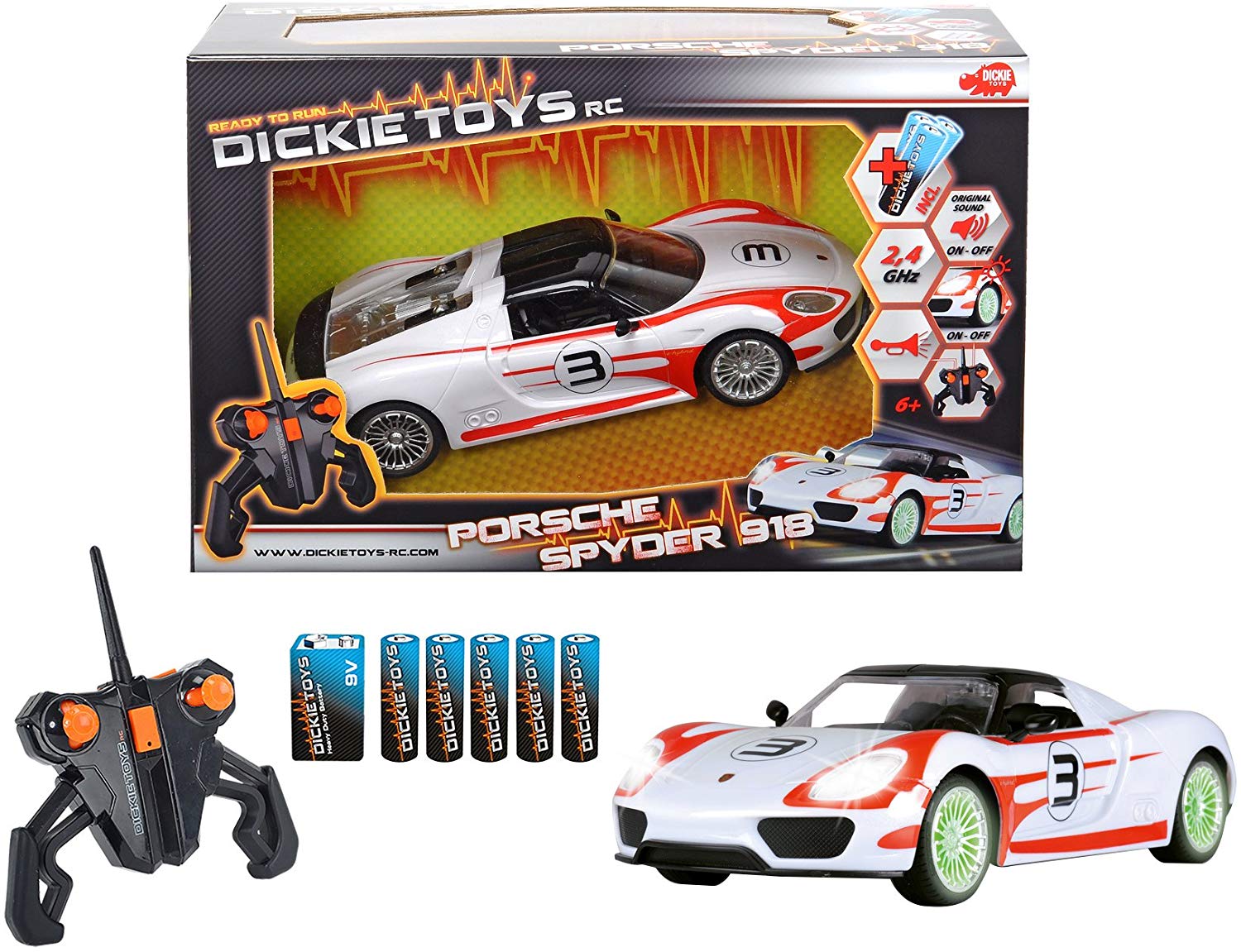Dickie Toys RC Porsche Spyder RTR - Colorland Toys