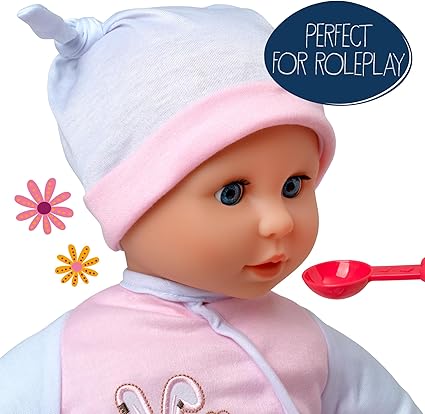 Dolls World Talking Tammy 18inch Baby With Sleeping Eyes & Sounds 78500
