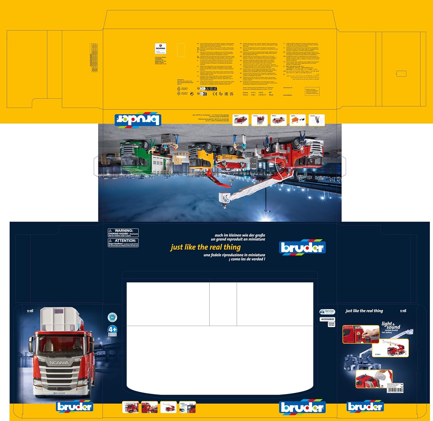 Bruder Scania R-series Fire engine with Water Pump 03590