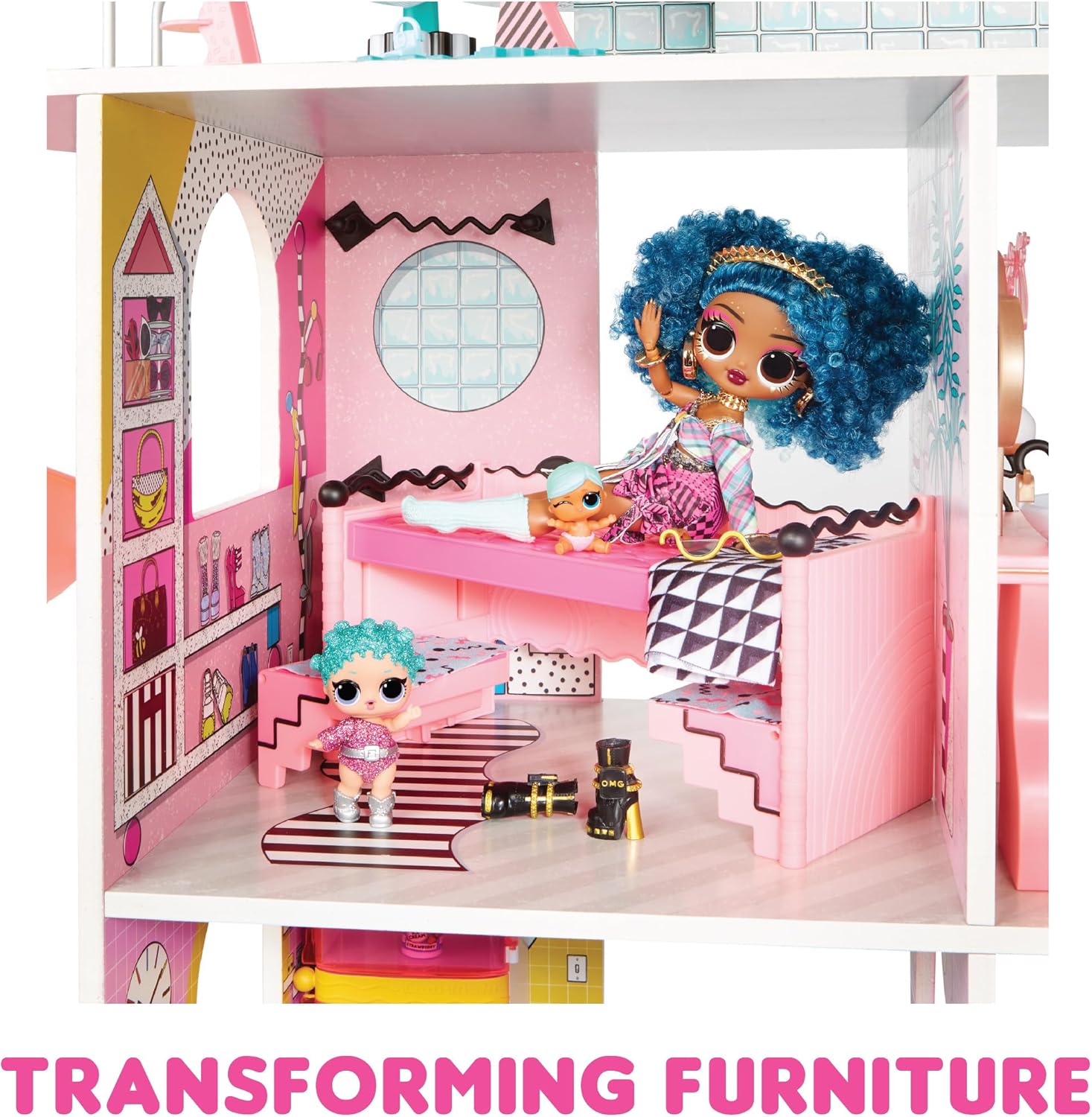 LOL Surprise OMG House of Surprises – New Real Wood Dollhouse with 85+ Surprises