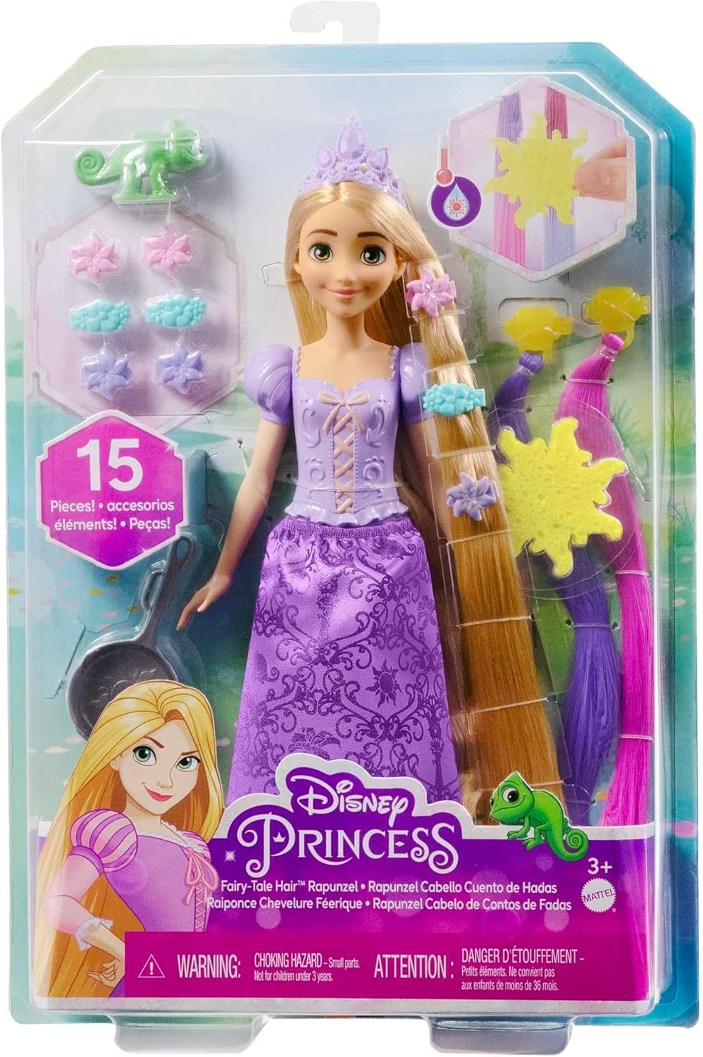 Disney Princess Fairy-tale Color Change Hair Doll - Rapunzel HLW18