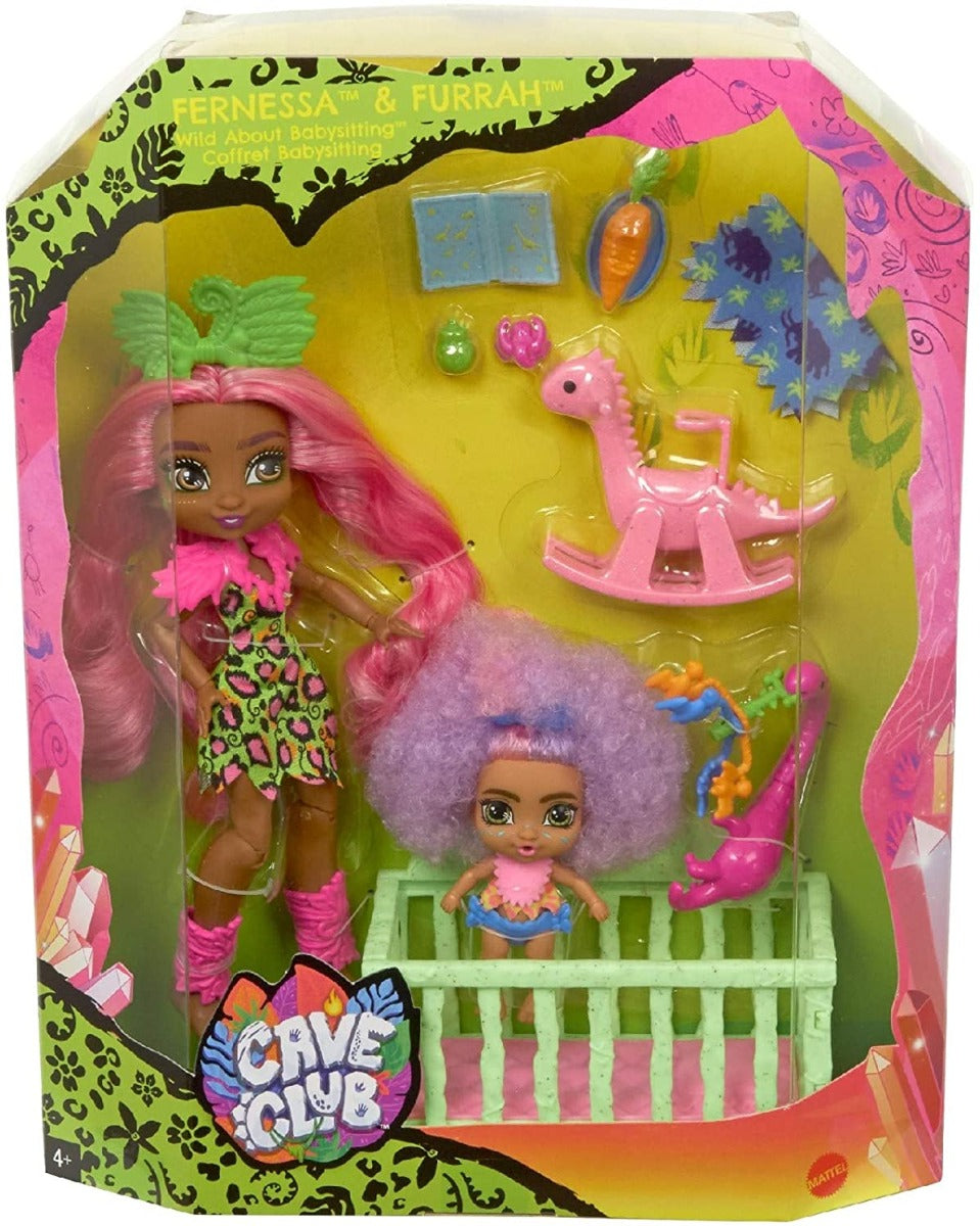 Cave Club Wild About Babysitting Playset with 2 Dolls and Accessories - GNL92 - Colorland Toys