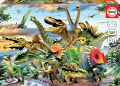 Educa Borras 17961 500 Dinosaur Puzzle, Multi-Colour - Colorland Toys