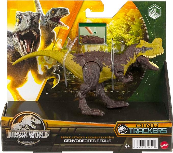 Jurassic World Dino Tracker Strike Attack Genyodectes Serus HLN65/HLN63