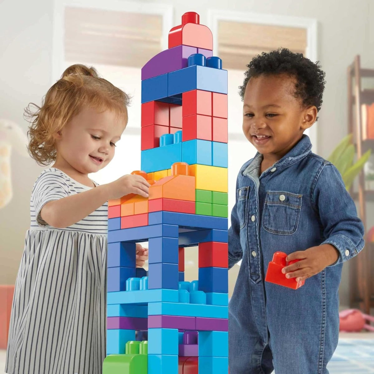 Fisher-Price Mega Bloks First Builders Big Building Bag 80 pcs DCH63 - Colorland Toys
