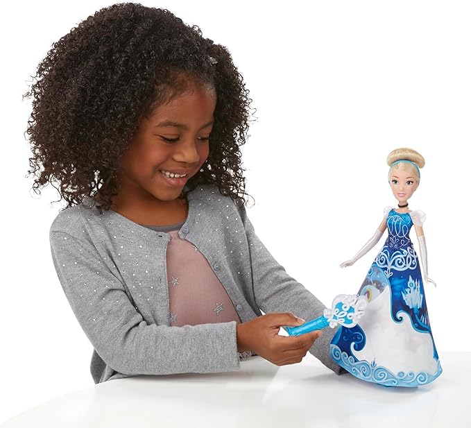 Disney Princess Magical Story Skirt Cinderella Doll B5295 – Water Wand Dress Reveal