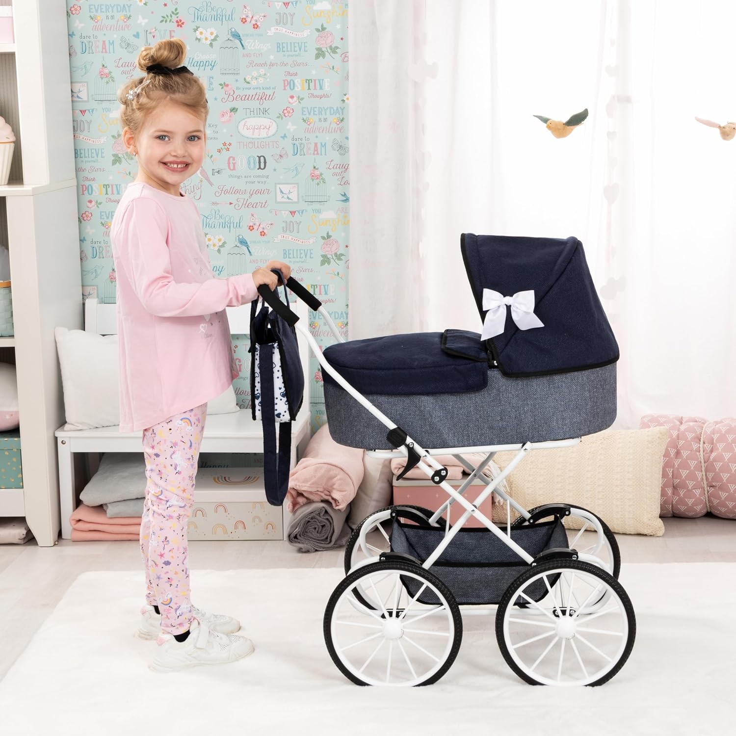 Dolls Pram Classic 14381AA - Colorland Toys