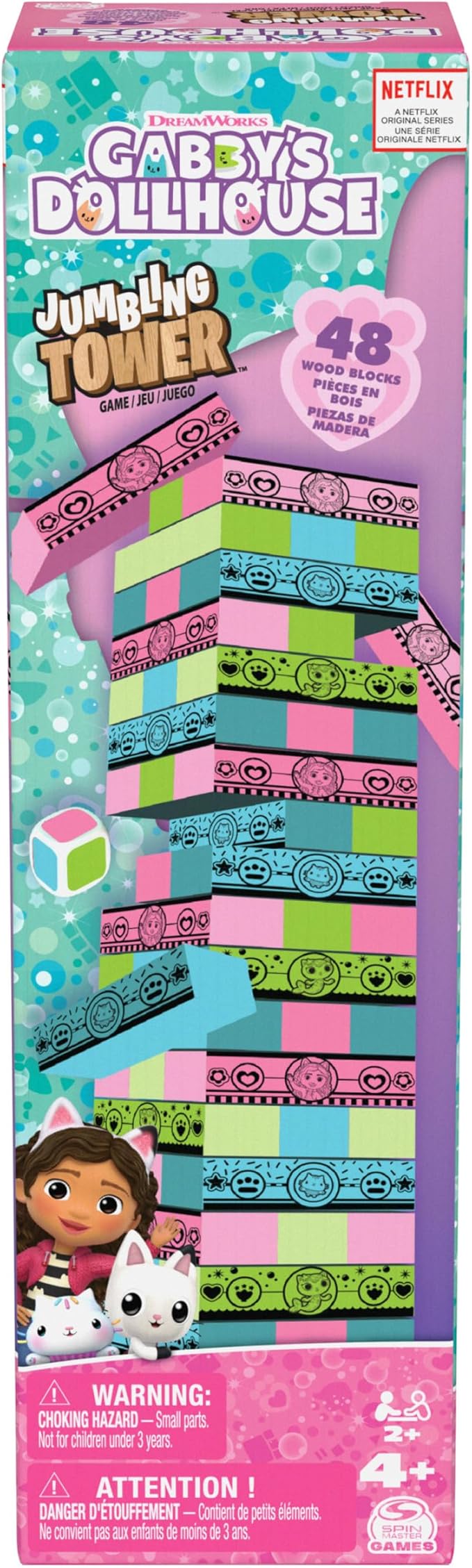 Gabby's Dollhouse Jumbling Tower Game 6066778