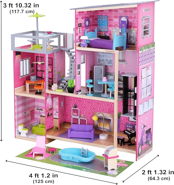 Kidkraft Uptown Dollhouse 65833 - Colorland Toys