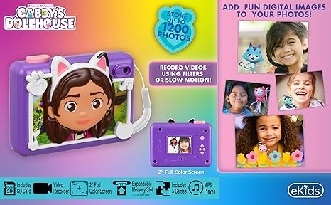 Kiddesigns Digital Camera - Gabbys Dollhouse KD-GA-533 - Colorland Toys