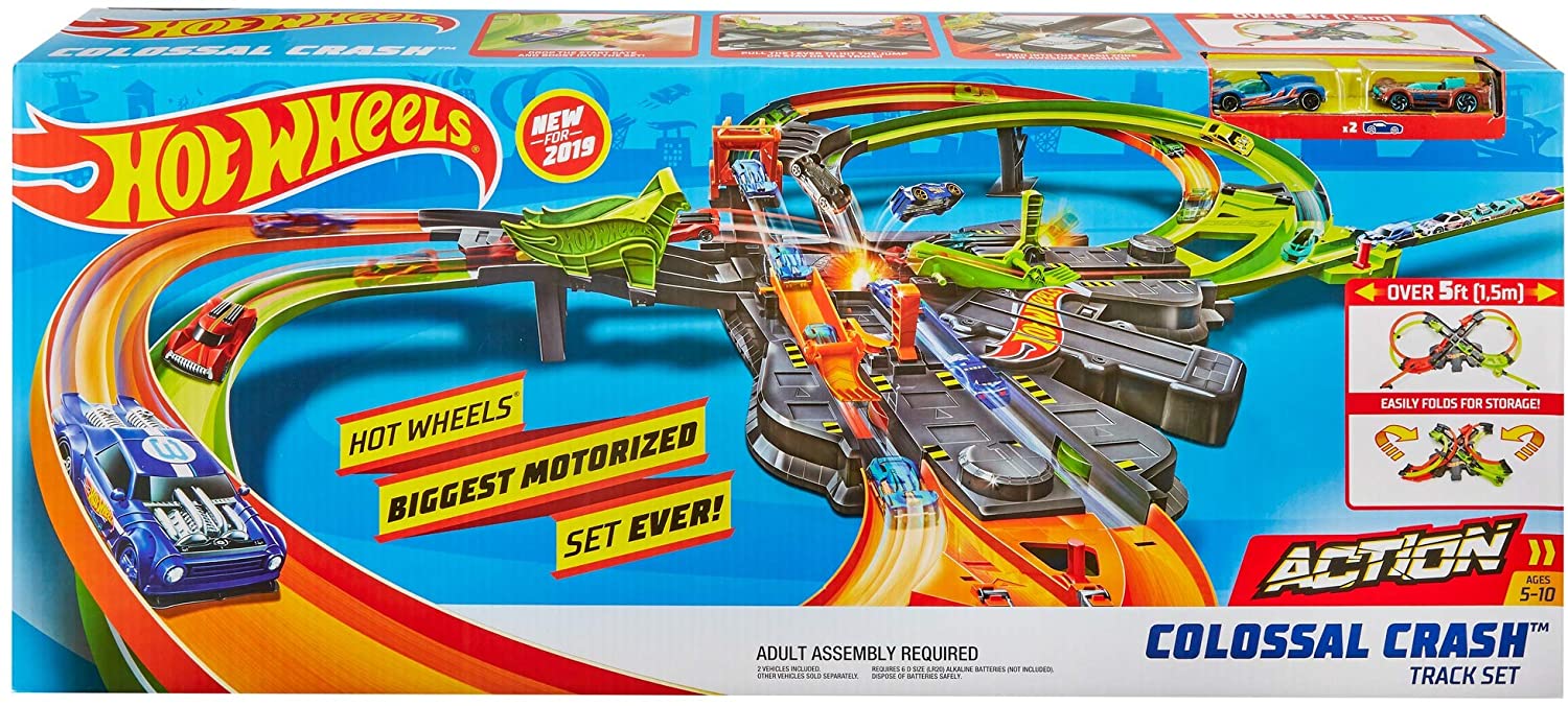 Hot Wheels Colossal Crash Track Set GFH87 - Colorland Toys