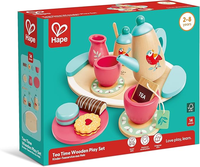 Hape Tea Time Wooden Play Set E3207