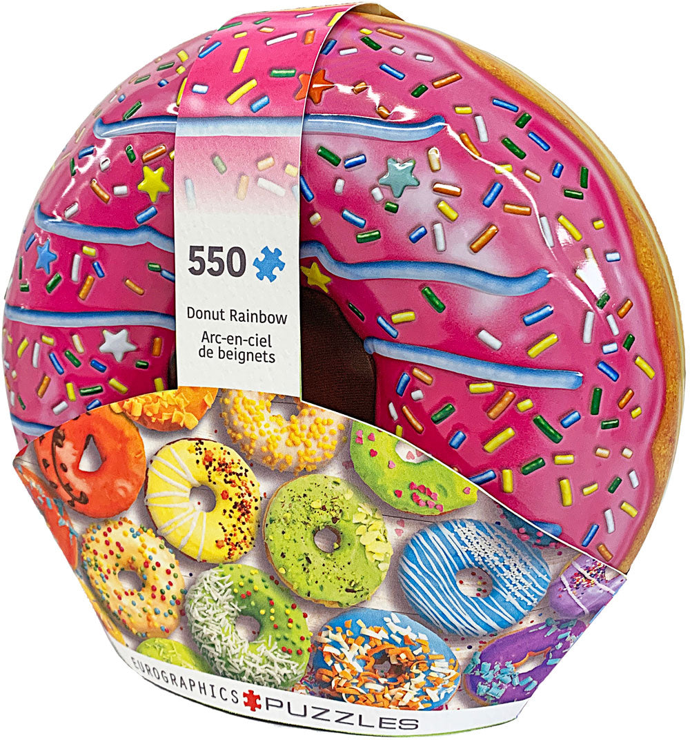 Eurographics Puzzle In Tin 550-Pcs Donut Rainbow 8551-5782