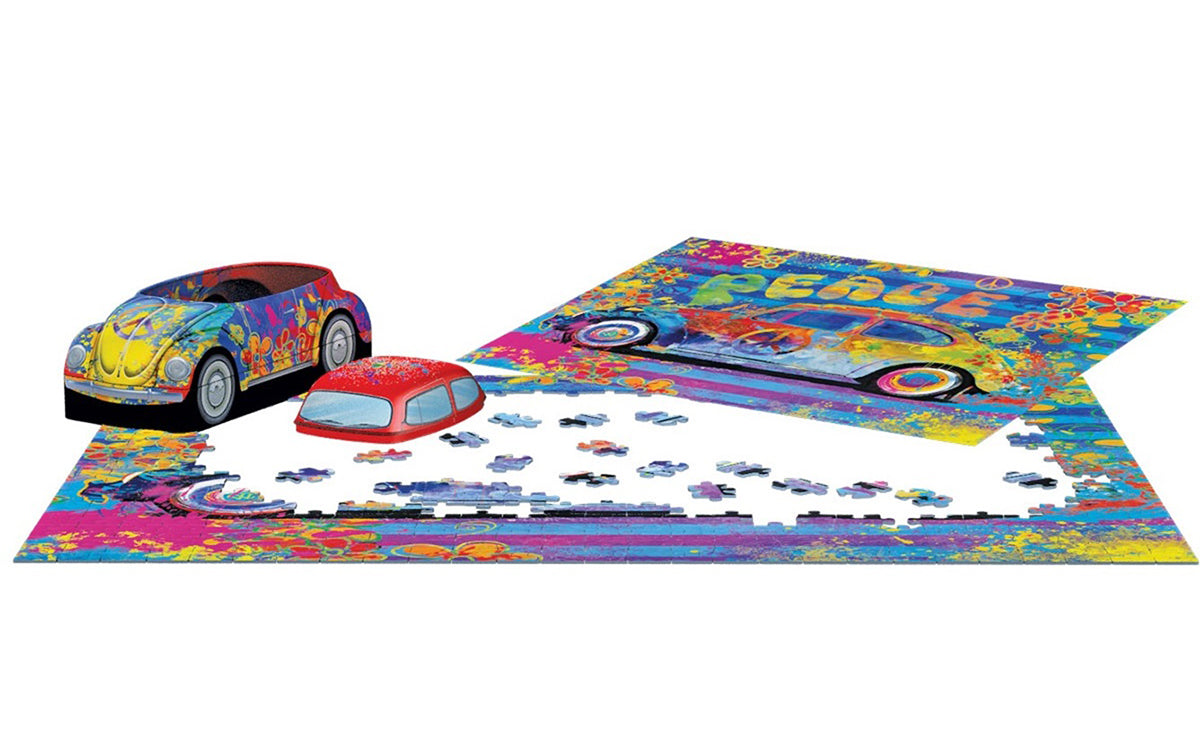 Eurographics Puzzle In Tin 550-Pcs VW Beetle Splash Buggy 8551-6026