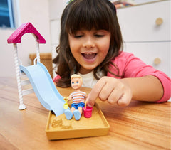 Barbie Skipper Babysitter Doll & Playset Playground FXG94 - Colorland Toys