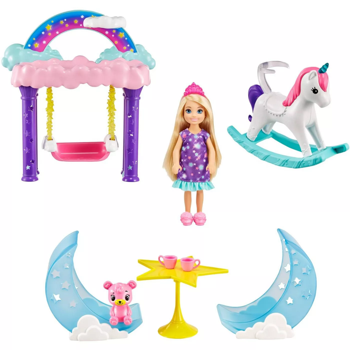 Barbie Dreamtopia Chelsea Princess Doll & Fairytale GTF50 - Colorland Toys