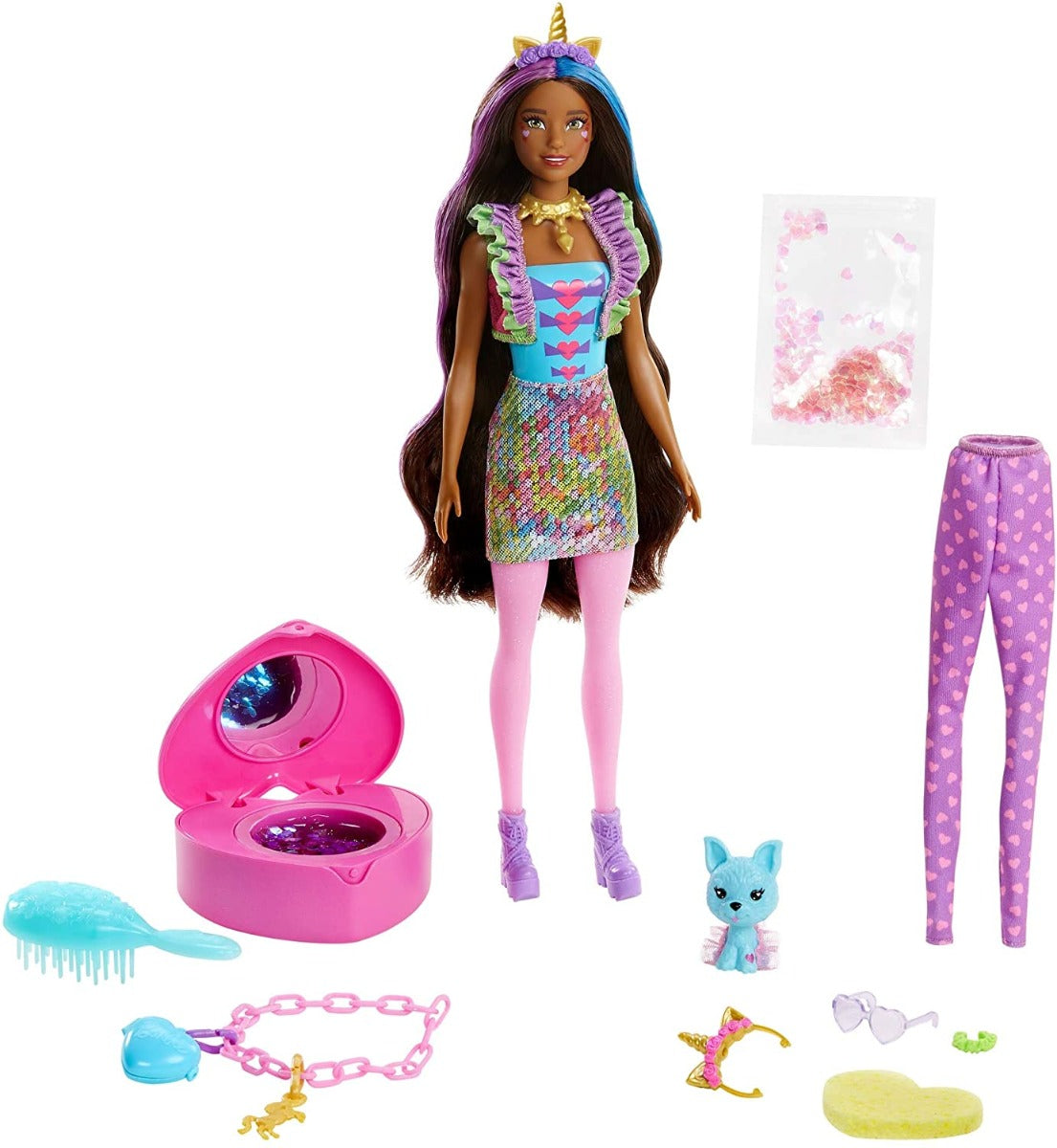 Barbie Color Reveal Peel Unicorn Fashion Reveal Doll GXV95 - Colorland Toys