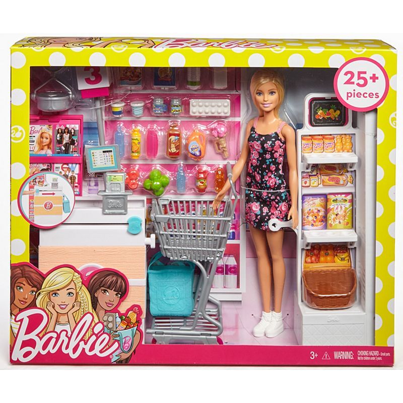 Barbie Supermarket Blonde Doll Skipper PlaySet FRP01 - Colorland Toys