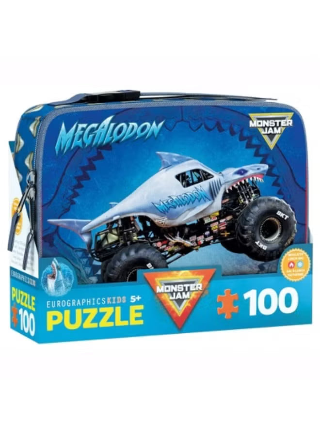 Eurographics Puzzle 100-Pcs In Lunch Bag - Monster Jam Megalodon 9100-5939 — image 1