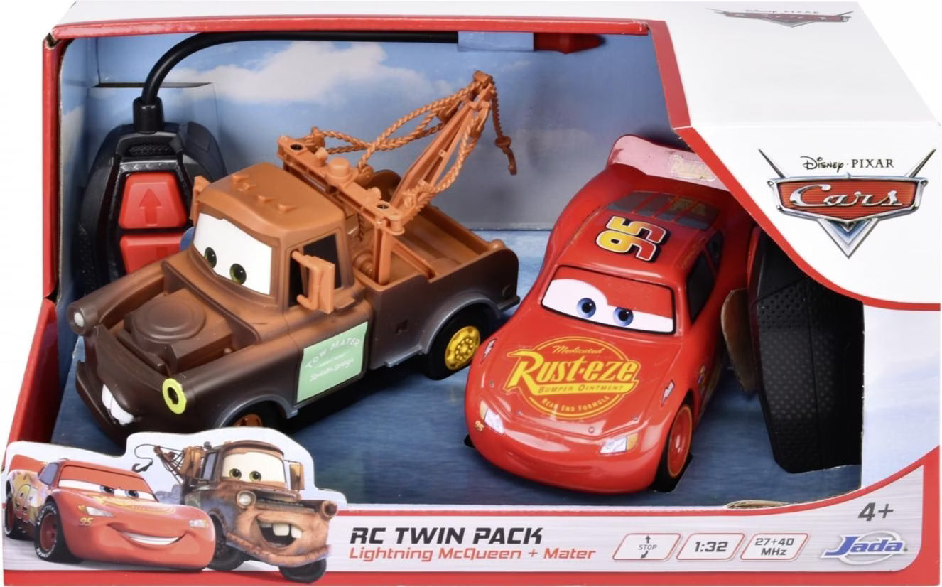 Jada RC Cars LMQ + Mater Twin Pack 1:32 203084037 - Colorland Toys