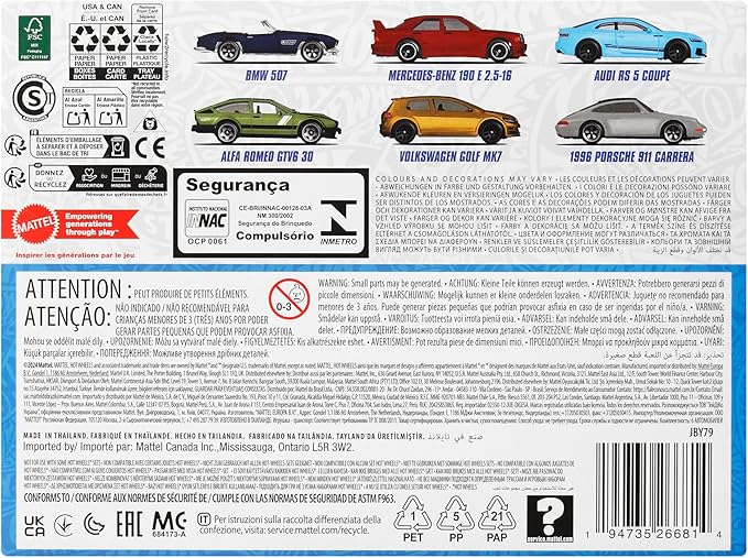 Hot Wheels Themed Euro Style Multipack JBY79