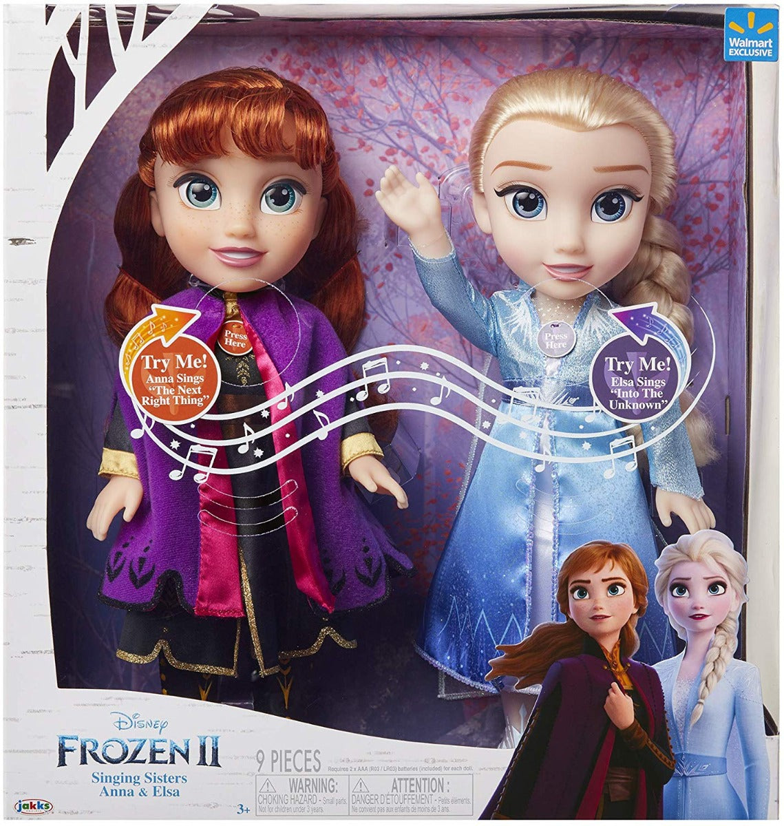Disney Frozen 2 Singing Sisters Anna & Elsa Dolls 202861 - Colorland Toys