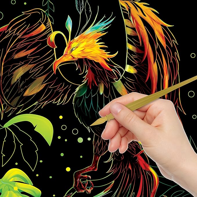 Hinkler Kaleidoscope Ultimate Etch Art Carry Case Magical Creatures 948725 - Colorland Toys